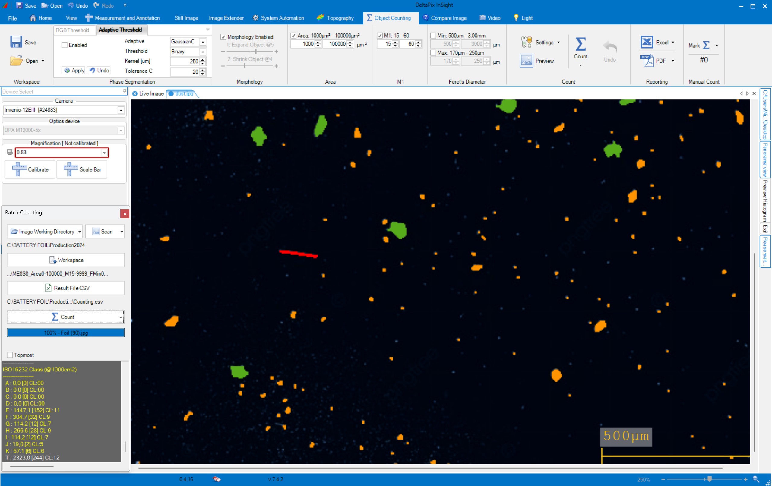 Surface Texture analysis